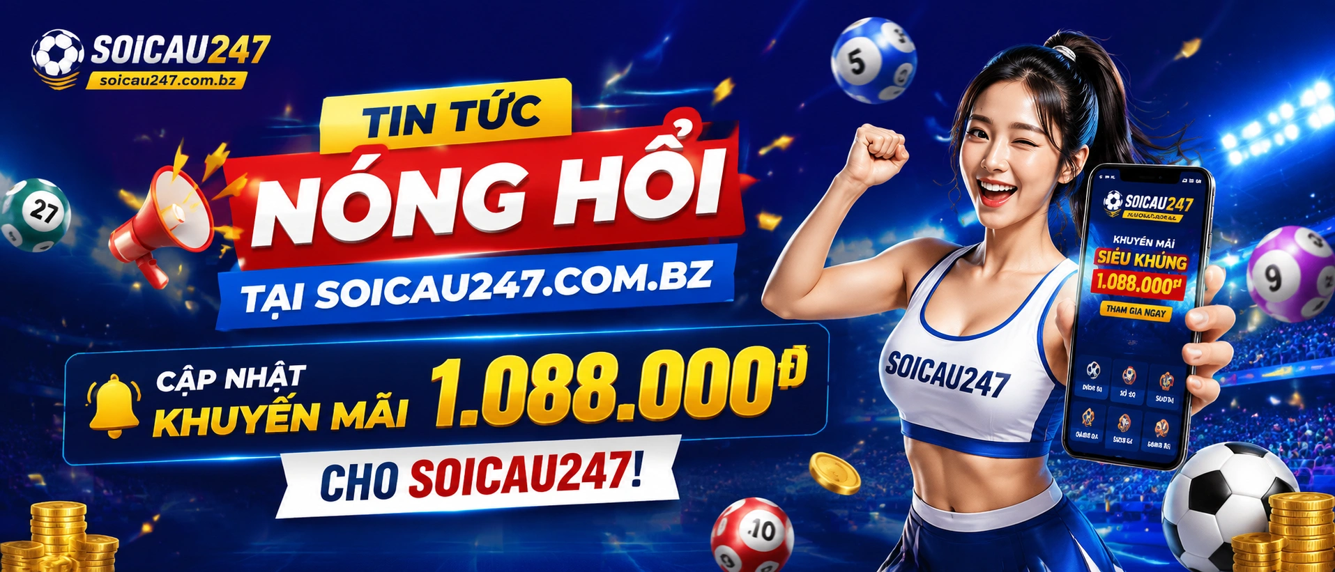 Giao diện tin tức soicau247 trên màn hình điện thoại